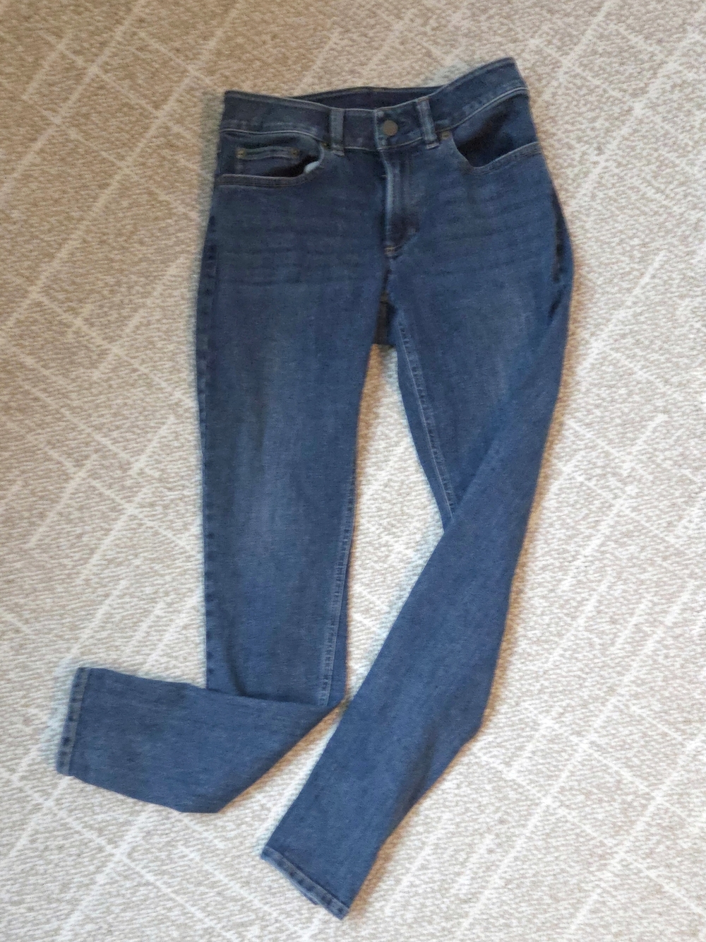 L.L. Bean Women's BeanFlex Skinny Jeans Dark Blue